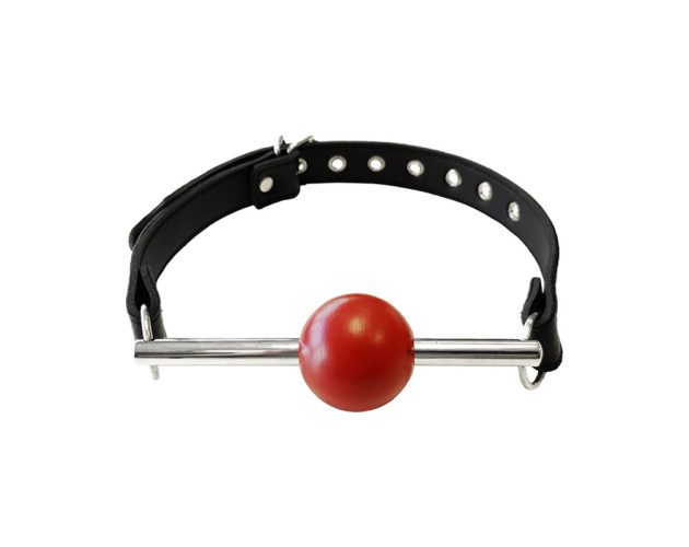 Ball Gag - BLACK withStainless Steel Rod