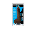 JOCK 9in Vibrating Dildo w/ Balls Dark