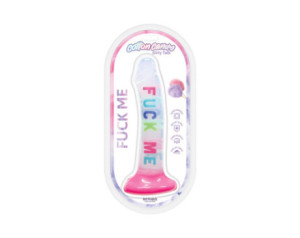 Cotton Candy Fuck Me 8in Silicone Dildo