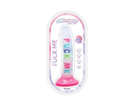 Cotton Candy Fuck Me 8in Silicone Dildo