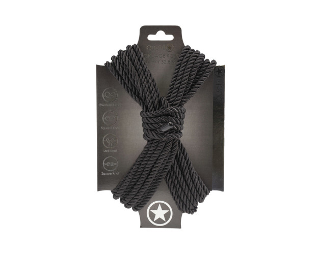 Ouch! Bondage Rope 10m Nylon Black