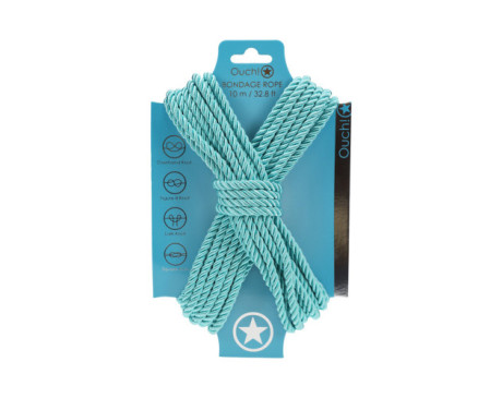 Ouch! Bondage Rope 10m Nylon Blue