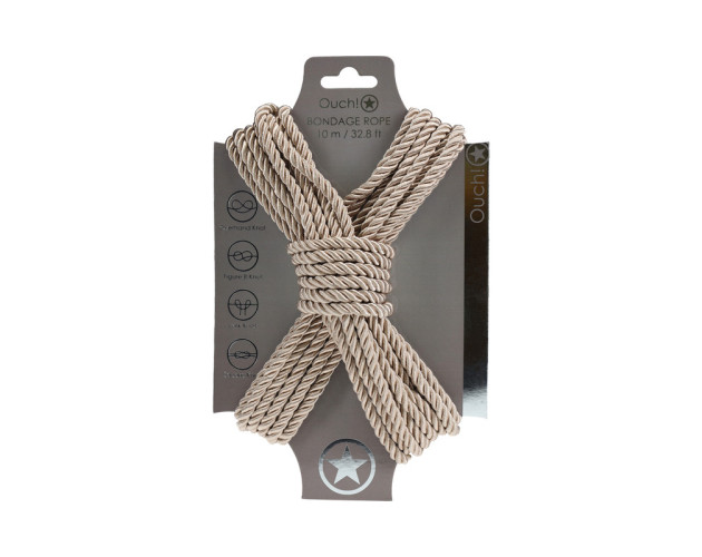 Ouch! Bondage Rope 10m Nylon Gold
