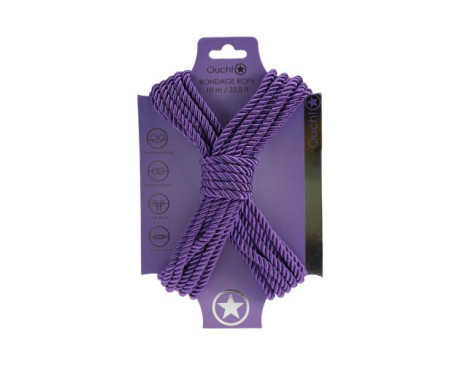 Ouch! Bondage Rope 10m Nylon Purple