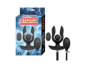Atomic Vibrating Inflatable Plug Black
