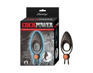 Cockpower Vibrating Ring Adjust Tie Blk
