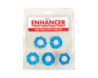 Enhancer Five Piece Cock Ring Set Blue