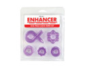 Enhancer Five Piece Cock Ring Set Purple