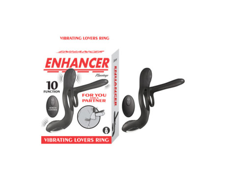 Enhancer Vibrating Lovers Ring Black