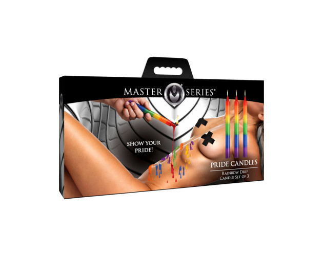Master Series Pride Candles Rainbow 3pc
