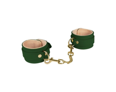 Green Ankle Cuffs With Plush Lining