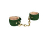 Green Ankle Cuffs With Plush Lining