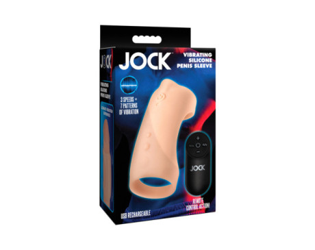 JOCK Vibrating Sili Penis Sleeve Light