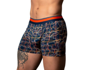 MP Soo Cumfy Boxer Brief Navy/Orange L