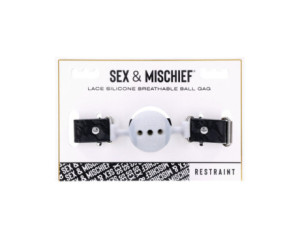 SS S&M Lace Silicone Breathable Ball Gag