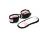Sex Kitten Mask & Cuff Set Pnk/Blk