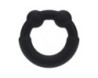 LEVELZ Metal & Silicone Cock Ring Black