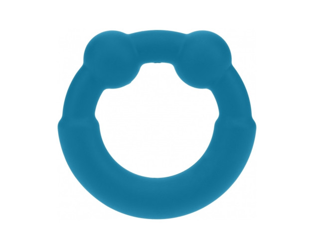 LEVELZ Metal & Silicone Cock Ring Teal