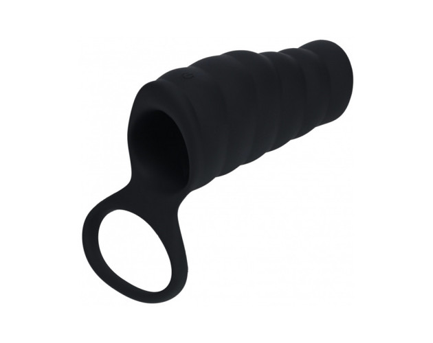 LEVELZ Vibrating Rib Sleeve&Ball Ring Bk