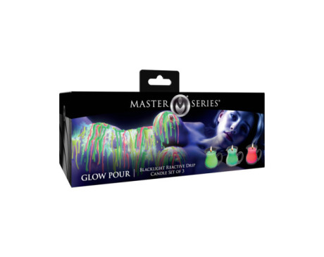 Master Series UVBlacklight DripCandl 3pc