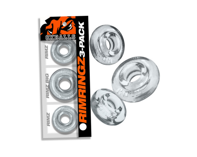 Oxballs Rimringz Multi Size 3pk Clear