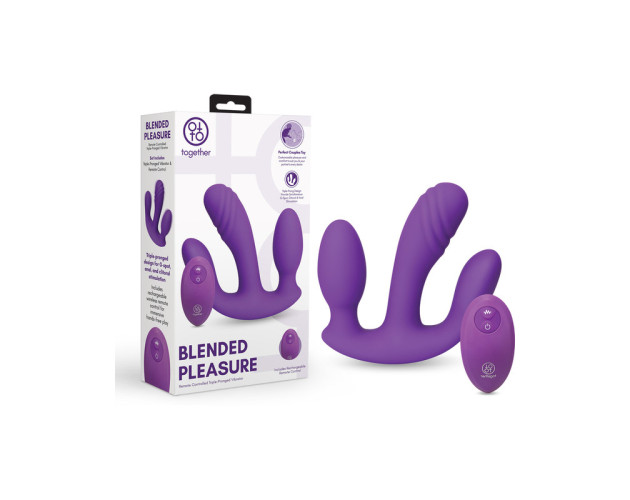 Blended Remote Triple Prong Vibrator