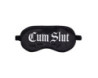 Ouch! Cum Slut Printed Mask Satin Black