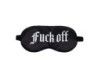 Ouch! Fuck Off Printed Mask Satin Black
