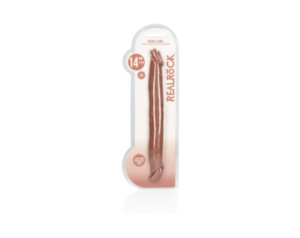 RealRock Double Dong 14in Tan