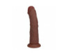 RealRock 6in Vibrating Cock Curved Brown