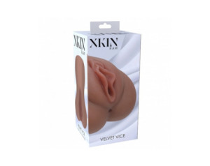 Xkin Raw Velvet Vice Stroker Brown