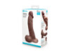 b-Vibe Slipskin Dildo 10in Curved Brown