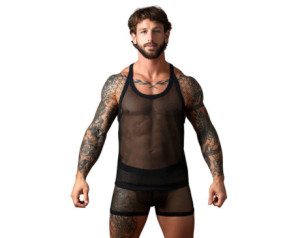 MP Fishnet 2.0 Tank Top Black S/M