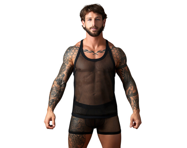 MP Fishnet 2.0 Tank Top Black S/M
