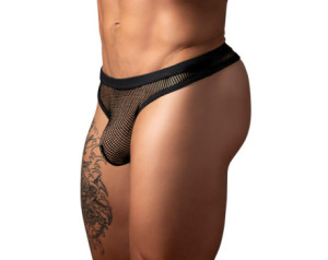MP Fishnet 2.0 Bong Thong Black L/XL