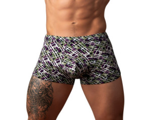MP Gridlock'd Short with Strap Print M