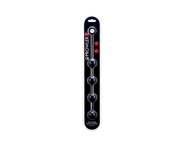 Prowler RED Medium Silicone Anal Beads
